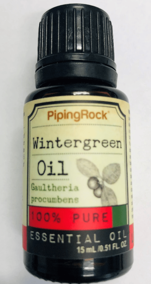PipingRock wintergreen 100% pure essential oil –recalled bottle